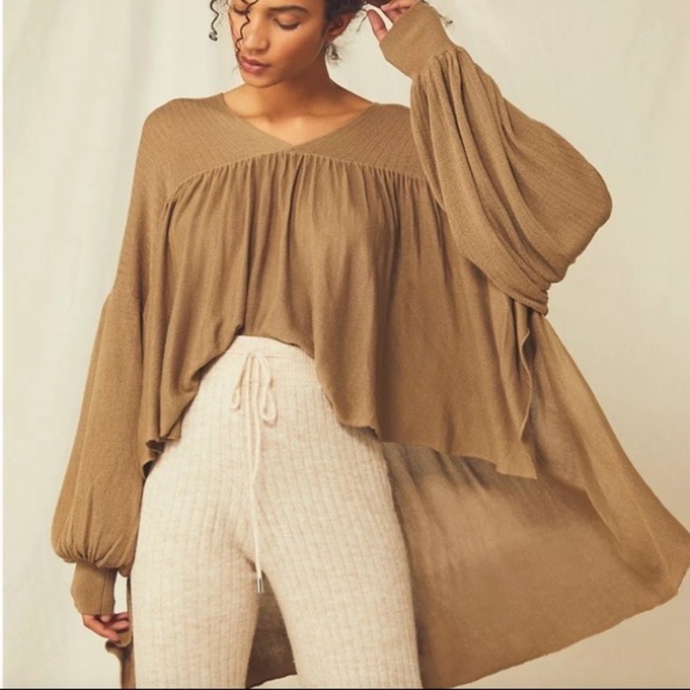 FREE PEOPLE Mykonos V Neck Sweater